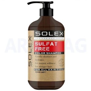 شامپو فری سولفات سولکس solex مناسب برای تمامی موها حجم 1000 میلی