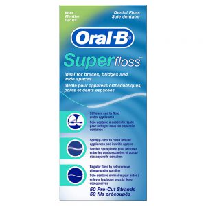 نخ دندان ارتودنسی اورال بی Oral-B مدل سوپرفلاس SUPER FLOSS