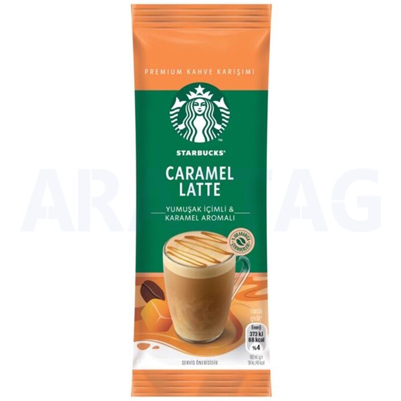قهوه فوری طعم کارامل لاته استارباکس 21.5 گرم