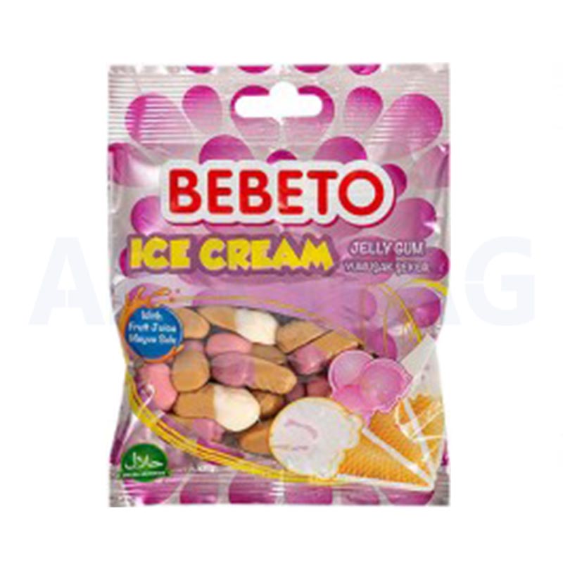 پاستیل ببتو BEBETO با طعم بستنی وزن 120 گرمی