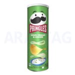 چیپس پرینگلز pringles با طعم پیاز و خامه ترش وزن 165 گرمی