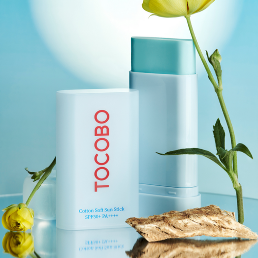 ضد آفتاب استیکی توکوبو Tocobo اصل کره حاوی عصاره پنبه با spf50 وزن 19 گرمی