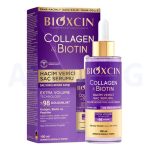 سرم حجم دهنده مو بیوکسین مدل collagen & biotin قطع ریزش مو حجم 100 میلی