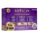 پک اقتصادی شامپو حجم دهنده و ضد ریزش مو بیوکسین حجم 3x300 میلی