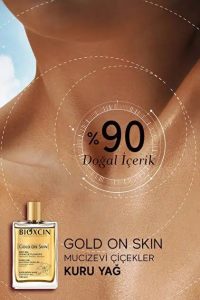 اسپری روغن صورت بدن و مو بیوکسین BIOXCIN مدل GOLD ON SKIN حجم 100 میلی