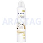 اسپری دئودورانت داو Dove زنانه مدل Restoring Retual رایحه نارگیل و جاسمین حجم 250 میلی