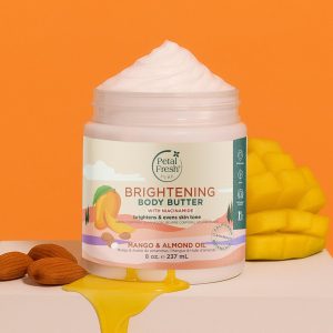 كره بدن پتال فرش Petal Fresh مدل Brightening حاوی روغن بادام و انبه حجم 237 میلی