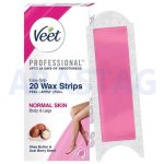 نوار موبر ویت Veet حاوی شی باتر و توت آکای برای پوست های نرمال بسته 20 عددی