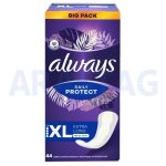پد روزانه آلویز Always Daily Protect XL Extra Long بسته ۴۴ عددی