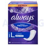 پد روزانه سایز بلند Long الویز Always معطر با تکنولوژی کنترل بو بسته 52 عددی