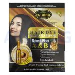 شامپو رنگ مشکی طبیعی دکتر لانا Dr.LANA Hair Dye Colorant Shampoo